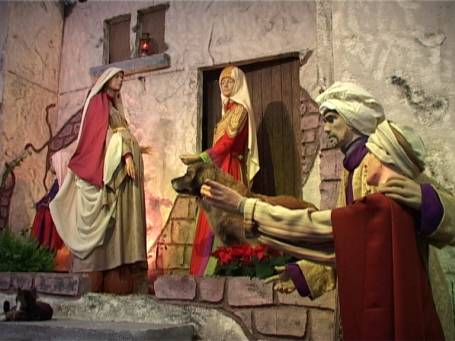 Weert : St. Martinus-Kirche, größte Weihnachtskrippe Europas